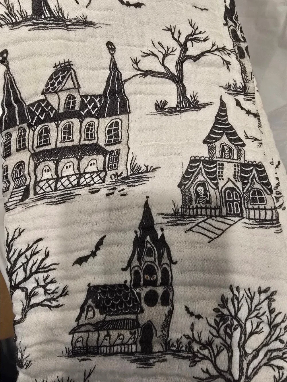 Envogue Lunaville Haunted Village Kitchen Towels - Set of 3